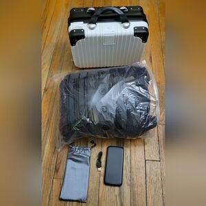 Black Heated Jacket with Power Bank and Travel Case